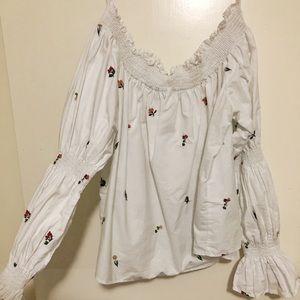 Off the shoulder Zara top